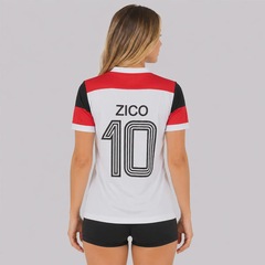 Camisa do Flamengo Zico Retrô Premium Feminina - Foto 4