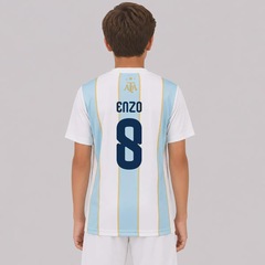 Camisa Argentina Classic 8 Enzo Infantil - Foto 1