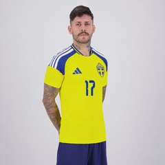 Camisa Suécia I 26/27 17 Gyökeres adidas Masculina - Foto 3