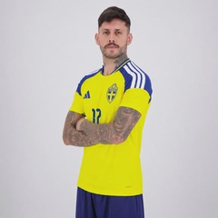 Camisa Suécia I 26/27 17 Gyökeres adidas Masculina - Foto 4