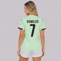 Camisa Portugal II 25/26 7 Ronaldo Puma Feminina - Foto 1