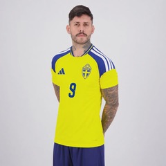 Camisa Suécia I 26/27 9 Isak adidas Masculina - Foto 4