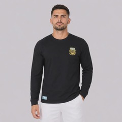 Camisa Argentina Retrô 1966 Goleiro Masculina - Foto 1