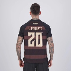 Camisa do Flamengo Consciência Negra Diamante 20 L. Paquetá Masculina - Foto 1