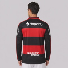 Camisa do Flamengo I 26/27 Manga Longa Patch Campeão Brasileiro 25/26 adidas Masculina - Foto 4