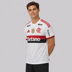 Camisa do Flamengo II 26/27 Patch Campeão Brasileiro 25/26 adidas Masculina - Foto 3