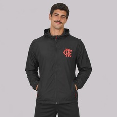 Jaqueta Corta Vento do Flamengo com Capuz Masculina - Foto 1