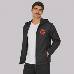 Jaqueta Corta Vento do Flamengo com Capuz Masculina - Foto 2