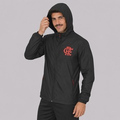 Jaqueta Corta Vento do Flamengo com Capuz Masculina - Foto 3