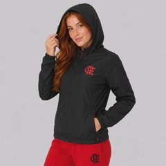 Jaqueta Corta Vento do Flamengo com Capuz Feminina - Foto 3
