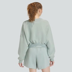 Blusão de Moletom Cropped adidas Soft Lux Feminino - Foto 2