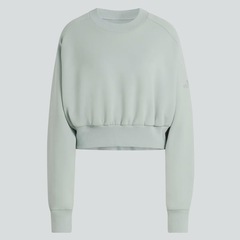 Blusão de Moletom Cropped adidas Soft Lux Feminino - Foto 5