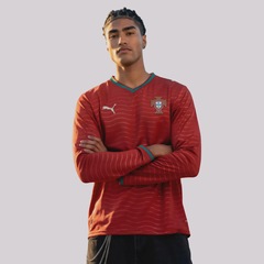 Camisa Portugal I 26/27 Manga Longa Puma Masculina - Foto 3