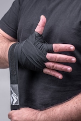Kit Boxe Muay Thai Luva Manopla + Bucal + Luva + Bandagem Vollo - Foto 6