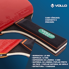 Raquete de Tênis de Mesa Ping Pong Impulse II Vollo - Adulto - Foto 4