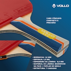 Raquete de Tênis de Mesa Ping Pong Impulse III Vollo - Adulto - Foto 4