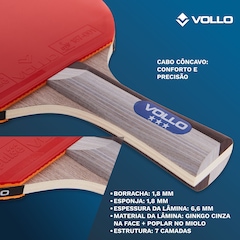 Raquete de Tênis de Mesa Impulse IV Vollo - Adulto - Foto 4