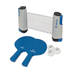 Kit Tênis de Mesa Ping Pong 2 Raquetes 3 Bolas e Rede Retrátil Vollo - Foto 1