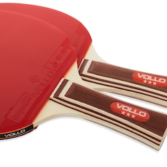Kit Profissional Tênis de Mesa Ping Pong 2 Raquetes Impulse ITTF e 3 Bolas Vollo - Foto 2