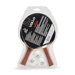 Kit Profissional Tênis de Mesa Ping Pong 2 Raquetes Impulse ITTF e 3 Bolas Vollo - Foto 4