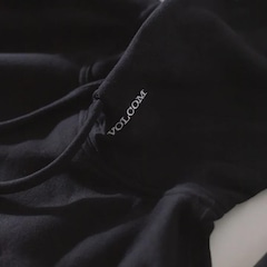 Moletom Volcom Canguru Single Stone Plus Size - Masculino - Foto 4