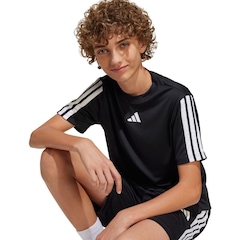 Camiseta adidas M/C Essentials 3 Stripes - Infantil - Foto 4