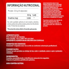 Creatina Monohidratada em Cápsulas 60 Cápsulas –  Integralmedica - Foto 6