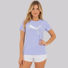 Camiseta Puma Ess Metallic Feminina - Foto 1