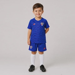 Kit Uniforme de Futebol do São Paulo I Goleiro 26/27 New Balance Infantil - Foto 1