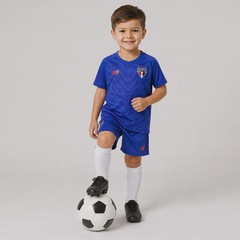 Kit Uniforme de Futebol do São Paulo I Goleiro 26/27 New Balance Infantil - Foto 3