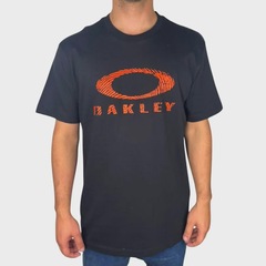 Camiseta Oakley Ellipse Fingerprint SS Tee Blackout - Masculina - Foto 1