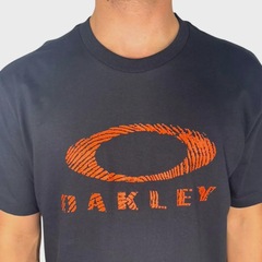 Camiseta Oakley Ellipse Fingerprint SS Tee Blackout - Masculina - Foto 2