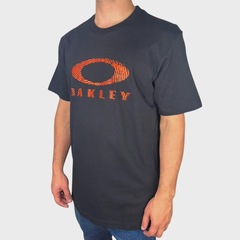 Camiseta Oakley Ellipse Fingerprint SS Tee Blackout - Masculina - Foto 3