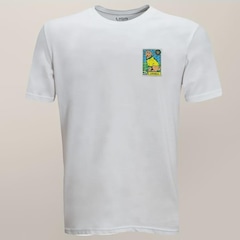 Camiseta T-Shirt Brasil Caramelo Liga Retrô - Masculina - Foto 3