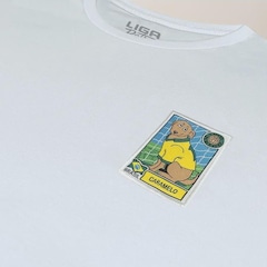 Camiseta T-Shirt Brasil Caramelo Liga Retrô - Masculina - Foto 4