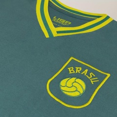 Camisa do Brasil Gola V Liga Retro - Masculina - Foto 4