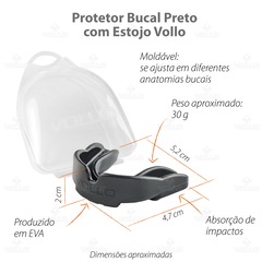 Kit Bandagem Elástica + Protetor Bucal Boxe Vollo - Foto 3