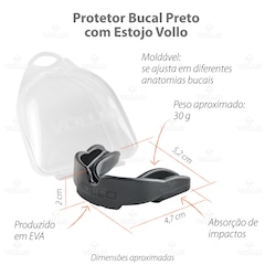 Kit Bandagem Elástica + Protetor Bucal Boxe Vollo - Foto 4