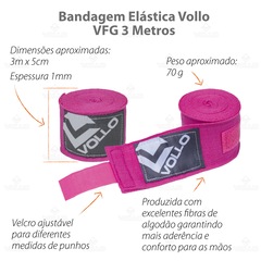 Kit Bandagem Elástica + Protetor Bucal Boxe Vollo - Foto 5