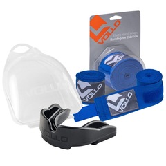 Kit Bandagem Elástica + Protetor Bucal Boxe Vollo - Foto 1