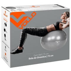 Bola Suíça para Pilates e Yoga Gym Ball com Bomba Vollo - 75cm - Foto 4