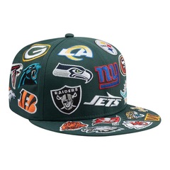 Boné Adulto New Era 950 All NFL League Aba Reta - Foto 3