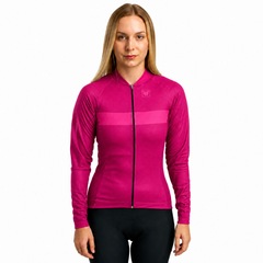 Camiseta Manga Longa Ciclismo Free Force - Feminina - Foto 1