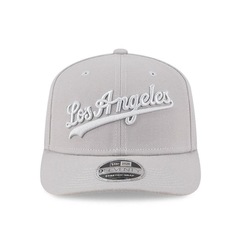 Boné Adulto New Era Tonal Script Los Angeles Dodgers Aba Curva - Foto 1