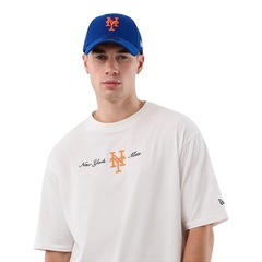 Camiseta New Era Regular Script New York Mets - Masculina - Foto 3