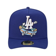 Boné Adulto New Era 5950A-Frame Cartoon Los Angeles Dodgers Aba Curva - Foto 1