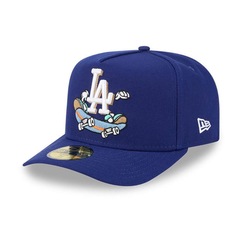 Boné Adulto New Era 5950A-Frame Cartoon Los Angeles Dodgers Aba Curva - Foto 2