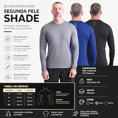 Camiseta Manga Longa Segunda Pele Shade - Masculina - Foto 4