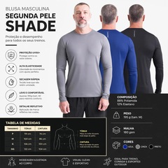 Camiseta Manga Longa Segunda Pele Shade - Masculina - Foto 6