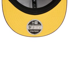 Boné Adulto New Era Retro Crown 950 Los Angeles Lakers Aba Reta - Foto 5